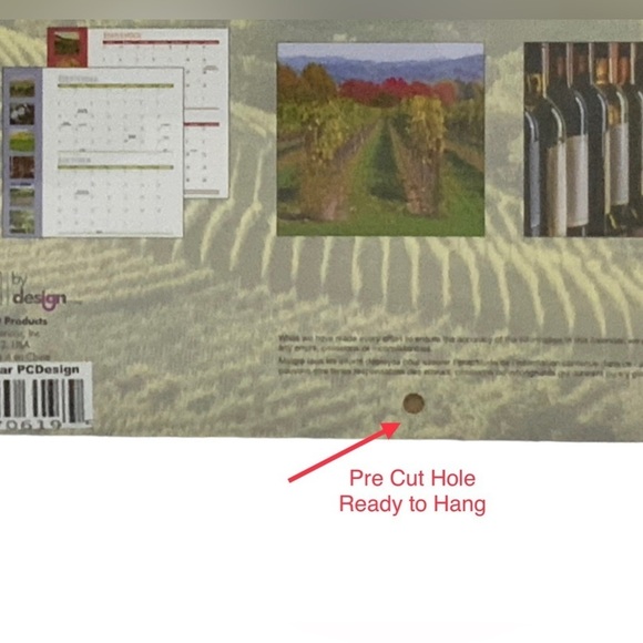 Calendar 2024 Wine Country 16 Month Wall Calendar Organizer Full Size 12 X 22 in - Picture 8 of 16